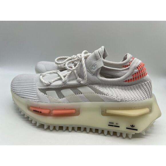 Adidas Women's NMD S1 Low Shoes Coral White HQ4465 Size 7 NWT - Picture 2 of 12